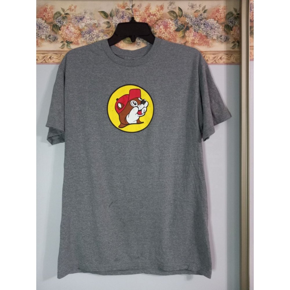 Buc-ee's Medium Grey Truck Travel Casual T-Shirt Top